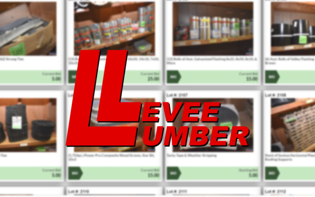 Remaining Levee Lumber items up for auction for limited time