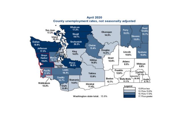 Grays Harbor hit hard in unemployment by COVID-19 shutdowns