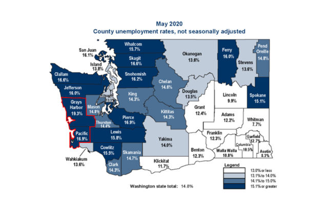 Grays Harbor and Pacific County highest unemployment rates in State