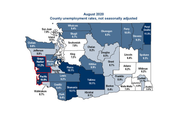 Grays Harbor and Pacific unemployment rates drop but stay in top 3