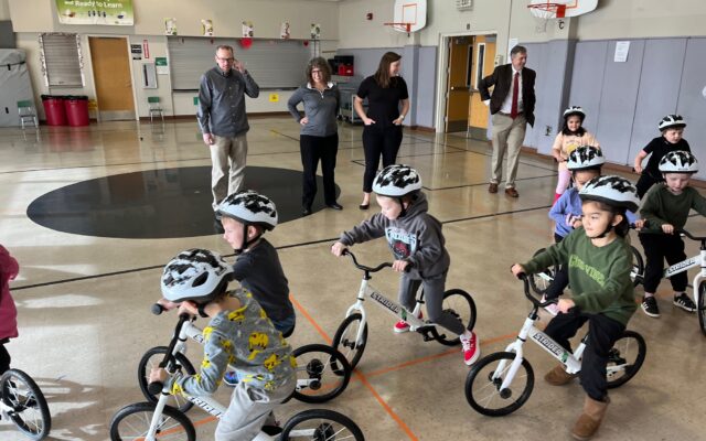 Bikes brought to Emerson Elementary in an effort to ensure all kids are able to ride