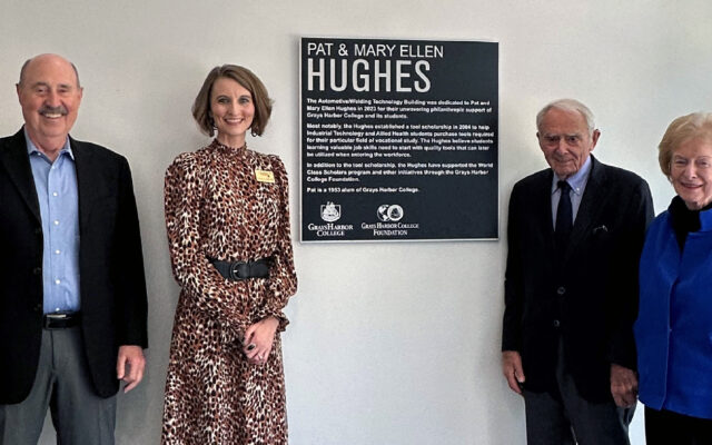 Grays Harbor College names building in honor of Pat and Mary Ellen Hughes
