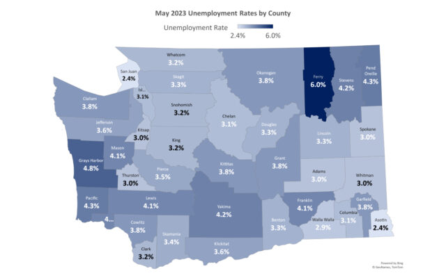 Grays Harbor/Pacific hold 2nd and 3rd highest unemployment rates in WA