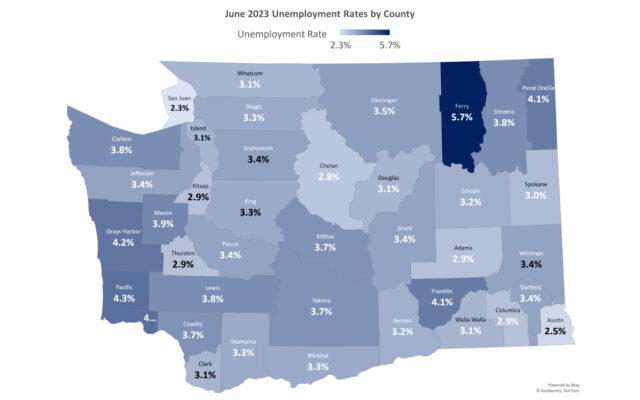 Grays Harbor/Pacific show historic low unemployment; still ranked among highest statewide