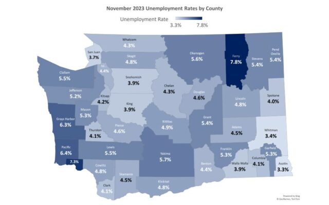 Unemployment increase statewide includes local rate growth