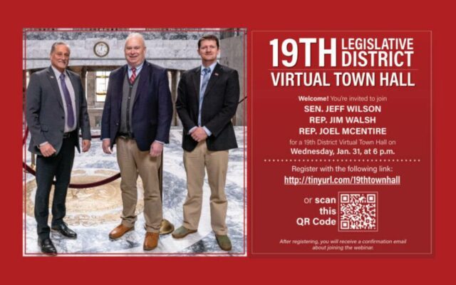 19th Leg. District Virtual Town Hall on Wed. Jan. 31
